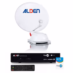 Pack ALDEN AS2 Parabole Satellite Automatique 60cm + Récepteur satellite SATMATIC HD FRANSAT