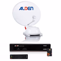 Pack ALDEN AS2 Parabole Satellite Automatique 60cm + Récepteur satellite SATMATIC HD TNTSAT