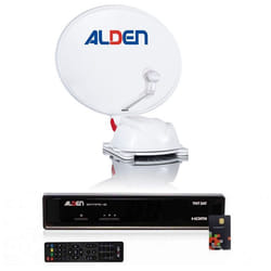 Pack ALDEN AS2 Parabole Satellite Automatique 60cm + Récepteur satellite SATMATIC HD TNTSAT