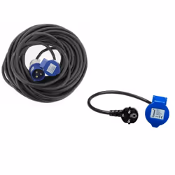 Ce pack comprend : - 1x HABA rallonge néoprène CEE 17 30 m x 1.5mm2 raccordement - 1x ANTARION adaptateur femelle P17 230V 1. ...