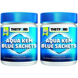 Thetford - pack 2x Aqua-Kem Bleu x 15 Sachets Traitement des Matières