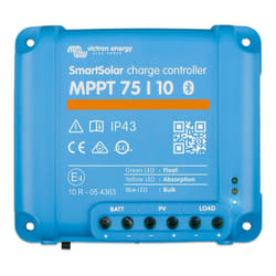 Victron Régulateur de Charge Solaire mppt 10A Smart Solar 75/10 Bluetooth