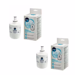 Ce pack comprend: - 2 x Filtres à eau pour réfrigérateur Samsung Description produit: Le filtre a eau WPRO APP100/1 est un fi ...