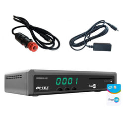 Optex - pack Récepteur tv Satellite hd enregistreur usb + Carte Fransat PC7 + Cable 12V + Déport ir