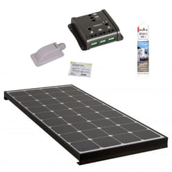 PACK ANTARION BLACK BOOSTER 170W Seul Panneau solaire Camping Car + Kit Régulateur de charge