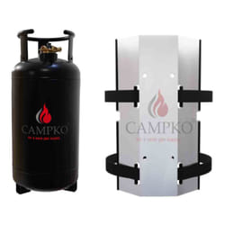 Pack campko Bouteille Gpl 36 l / 15.1 Kg + Support mural avec sangles pour Bouteille de Gaz Camping Car