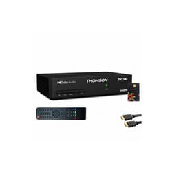 Thomson - Pack Récepteur tv Satellite Full hd THS806 + Carte d'accès tntsat + Câble hdmi - Noir