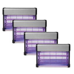 PACK PEREL 4X Destructeurs dinsectes Electrique 20W Anti-Moustiques 80m2 Silencieux