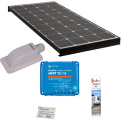 Pack ANTARION BLACK BOOSTER Panneau Solaire 120W + Régulateur solaire VICTRON 220W 15A