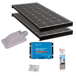 Pack ANTARION BLACK BOOSTER 2x Panneaux Solaires 120W + Régulateur solaire VICTRON 30A