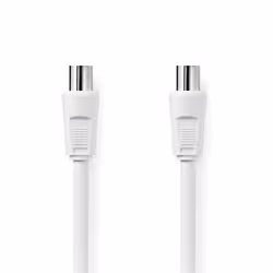 NEDIS Câble coaxial 90 dB CEI (Coaxial) Mâle - CEI (Coaxial) Femelle 25 m Blanc