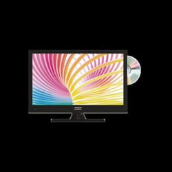 ANTARION TV LED 15.6 39cm Télévision HD TNT Camping 12V DVD intégré