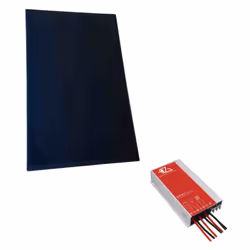 Ce pack comprend: EZA Panneau solaire IBC 250W PERC Back Contact Camping car Eza Régulateur solaire MPPT Bluetooth 15A pour P ...