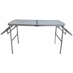 Table Pliante avec Rallonges Pieds Réglables 4 Couverts Camping Car - Midland