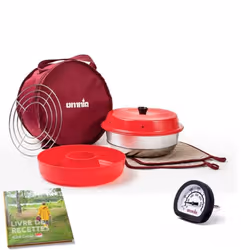 Pack OMNIA Four +Sac + 2 Maniques + Grille + Moule En Silicone + thermomètre multifonctions + livre