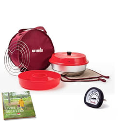 Pack OMNIA Four +Sac + 2 Maniques + Grille + Moule En Silicone + thermomètre multifonctions + livre