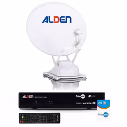 ALDEN Onelight EVO Parabole Satellite Automatique 60cm + Récepteur satellite SATMATIC HD FRANSAT