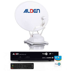 ALDEN Onelight EVO Parabole Satellite Automatique 60cm + Récepteur satellite SATMATIC HD FRANSAT