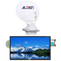Pack ALDEN Onelight Evo Parabole Satellite Automatique 60cm + TV LED 24 60cm SATMATIC AIO