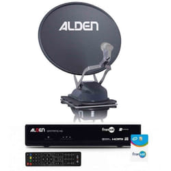 ALDEN Onelight EVO Platinium Parabole Satellite Automatique 60cm + Récepteur satellite SATMATIC HD F