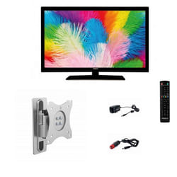 Pack ANTARION TV LED 21.5 54cm Full HD 12V + Support TV 180° Camping-Car