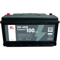 Batterie Auxiliaire agm 100Ah Compact Etanche et Sans Entretien Camping-Car - EZA