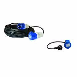 Description de la rallonge électrique: Rallonge / prolongateur équipé d'une prise mâle et femelle P17 Câble 3 x 2,5 mm² - 16 ...