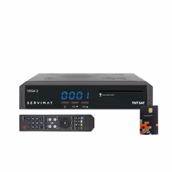 SERVIMAT VEGA 3 Récepteur TV satellite Full HD + Carte daccès TNTSAT V6 Astra 19.2E