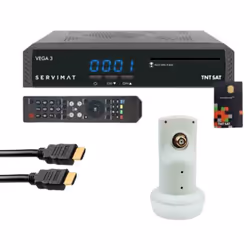 Avec le terminal VEGA 3 appréciez pleinement les chaînes gratuites de la TNT en Haute Définition disponibles par satellite av ...