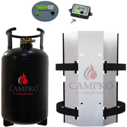 Antarion - pack campko Bouteille gpl 30L Rechargeable Bleutooth + Support mural Afficheur et Jauge Camping Car