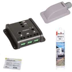 Antarion - Régulateur de charge pour panneau solaire SMC20 + passe-toit + Dekasyl MS1 + lingette