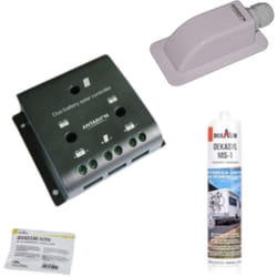 Antarion - Régulateur de charge pour panneau solaire SDC10 + passe-toit + Dekasyl MS1 + lingette
