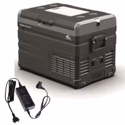 EZA Glacière à compression Blizz-E Flex 47 litres Camping-car + EZA Adaptateur 12/220 Volts