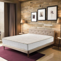 Matelas Orthopédique 140x190 x 22 cm - Très Ferme - Face Hiver Laine - Ame Poli Lattex Haute Densité - Hypoallergénique