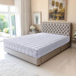 No Brand - Matelas 140x190 x 19,5 cm Très Ferme - Spécial Sommier Electrique - Déhoussable Housse Lavable - 7 Zones de Confort - ame rembourrage 100
