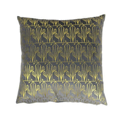 The Home Deco Factory - Coussin Art Décoration - L. 40 x l. 40 cm - Gris et or