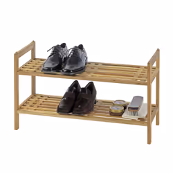 Etagère à chaussures Norway - L. 69 x H. 40,5 cm - Marron noix
