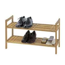 Etagère à chaussures Norway - L. 69 x H. 40,5 cm - Marron noix