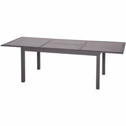Une table pratique et élégante pour profiter en famille ou entre amis de vos repas à l'extérieur. Extensible avec rallonge pa ...
