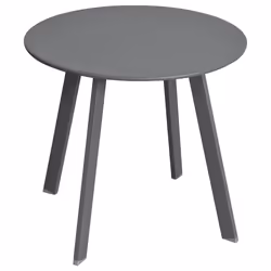 Hespéride - Table dappoint de jardin ronde Saona - Diam. 50 cm - Gris graphite