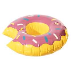 Porte gobelet gonflable Donut - Diam. 17 cm