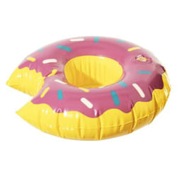 Porte gobelet gonflable Donut - Diam. 17 cm