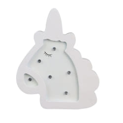 Lampe Enfant Licorne - H. 13 cm - Blanc