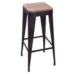 Tabouret de bar en métal Joris - H. 80 cm