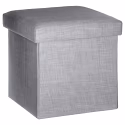 Pouf coffre pliable Tomaz - L. 38 x H. 38 cm