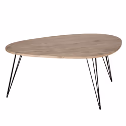 Table basse design Neile - L. 97 x H. 50 cm - Noir