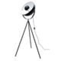 The Home Deco Factory - Lampadaire trépied en métal Cinéma - H. 145 cm - Noir