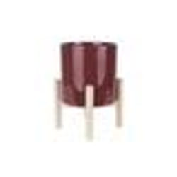 Present Time - Cache-pot sur pieds Trestle - Diam. 20 cm - Rouge