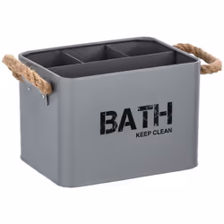Boîte de salle de bain de design industriel, idéale pour ranger vos cosmétiques ou vos accessoires de bain. FICHE TECHNIQUE - ...