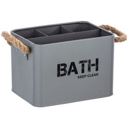 Boîte de rangement compartimentée salle de bain Gara - l. 19 x h. 12 cm